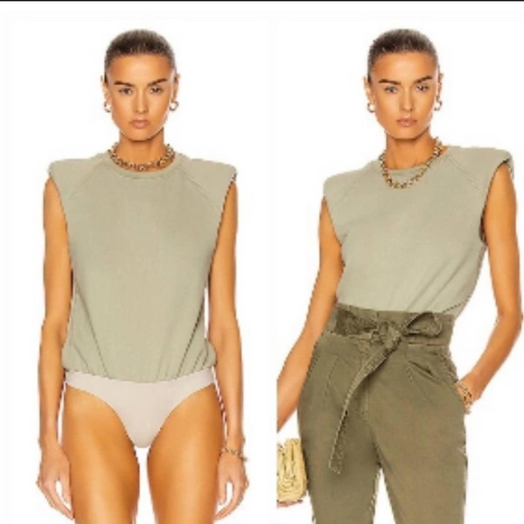 Jonathan Simkhai Women’s Organic Cotton Channing Sleeveless Bodysuit Size L - Picture 1 of 12